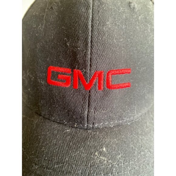 Black GMC Embroidered Logo Adjustable Hat Cap - Picture 2 of 5